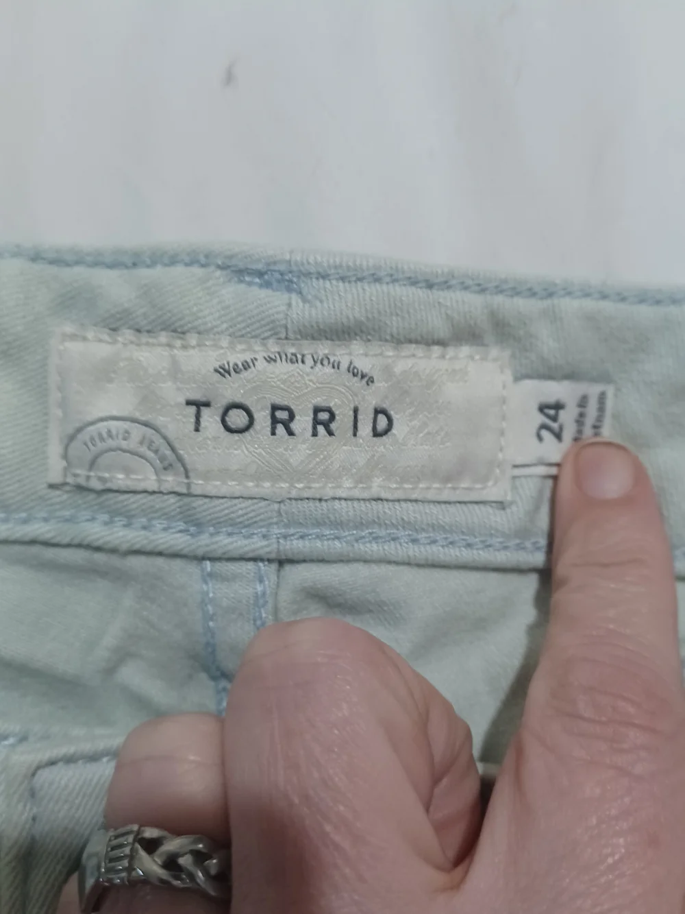 torrid Mint Green Distressed Denim Shorts